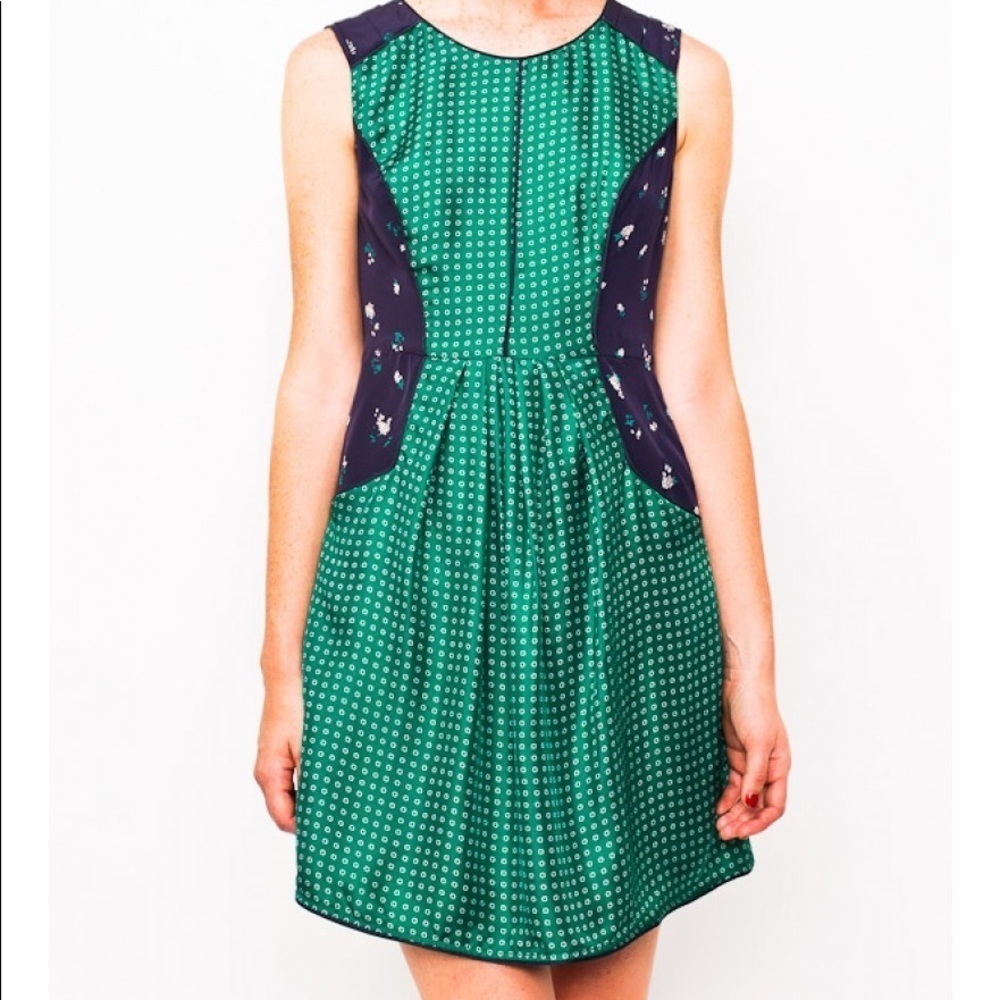 HARLYN Anthropologie Pocket Dress 100%Silk Small